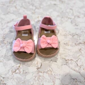 3-6M Carter’s Baby Girls Pink Bow Kids Sandals